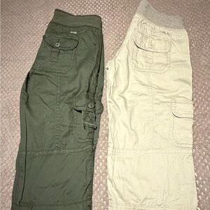 UNIONBAY Cargo Capris - Olive Green & Khaki